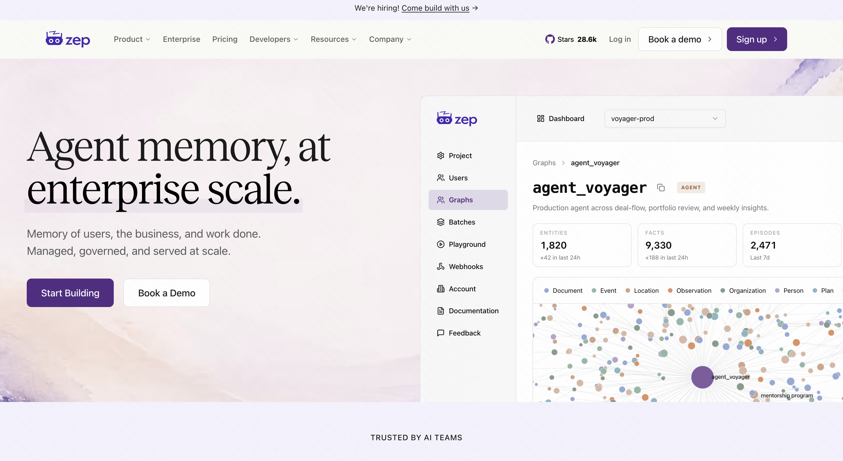 Zep memory tool interface
