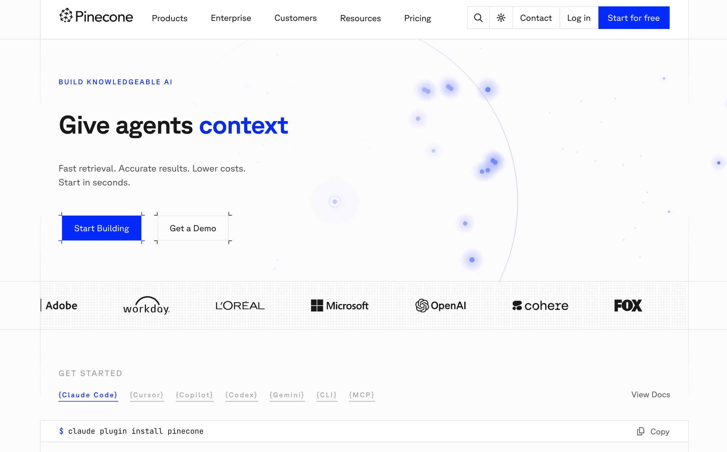 Pinecone serverless vector database for billion-scale robot embeddings